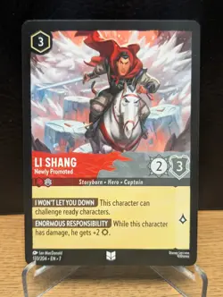 Li Shang Newly Promoted 133/204 Archazia's Island Disney Lorcana Non Foil - Image 1