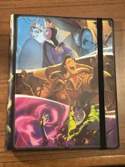 Disney Villains 9-Pocket Binder/Portfolio Holds 252 Cards 2025 Lorcana EMPTY - Image 2