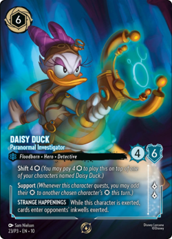 Daisy Duck Paranormal Investigator Promo Set Champ Participant Lorcana NM x1 - Image 1