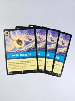 Sail the Azurite Sea 163/204 Playset 4 cards - Azurite Sea Lorcana - Image 1