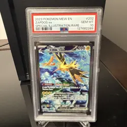 PSA 10 GEM MINT Zapdos ex 202/165 Sv: Scarlet & Violet 151 Holo Pokemon 2023 - Image 1