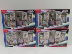 (4) Lot 2025 Pokemon Prismatic Evolutions Premium Figure Collection Sealed Box - Image 1