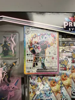POKEMON PRISMATIC EVOLUTIONS ESPEON UMBREON PREMIUM FIGURE COLLECTION SEALED BOX - Image 2