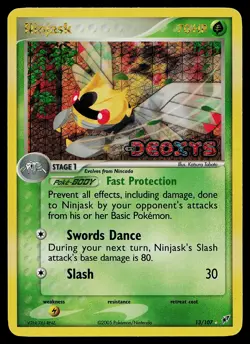 Pokemon Card - Ninjask Deoxys 13/107 Reverse Holo Stamped - Image 1