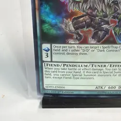 Yugioh D/D Orthros SDPD-EN004 1st Edition Super Structure Deck Pendulum LP Card - Image 5