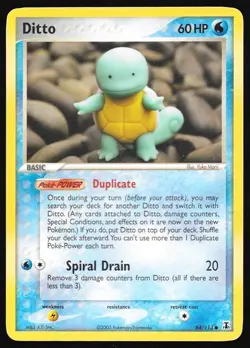 2005 Pokemon TCG Ditto EX Delta Species Card 64/113 Squirtle - Image 1