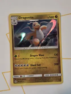 Dragonite Holo 96/149 HOLO Rare Pokemon Sun and Moon Base TCG Card NM - Image 1