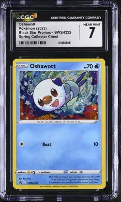 Pokemon 2023 Oshawott (Cosmo Holo) SWSH222 SWSH: Sword & Shield Promo Cards - Image 1