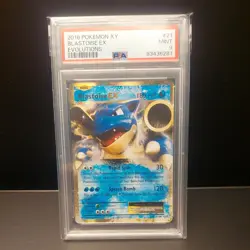 2016 Blastoise EX 21/108 PSA 9 Ultra Rare Pokemon Card Evolutions - Image 1