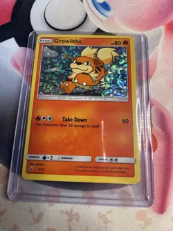 Growlithe 1/12 McDonalds 2018 Promo Holo Rare Pokemon Card LP - Image 1