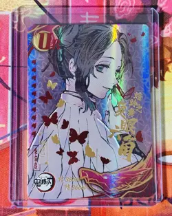 Demon Slayer Hashira Shinobu Kocho UR Blood Moon Holo Foil Trading Card CCG - Image 1