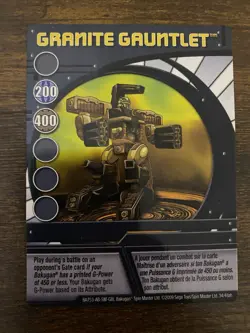 Bakugan Card - Granite Gauntlet - Blue Ability Card - BA753 - 34/48ah - 2009 - Image 1