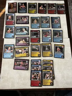 WWE Raw Deal Kurt Angle Set 29 Cards Foil CCG - Image 1