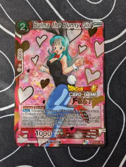Dragon Ball Super Card Game Bulma The Bunny Girl BT10-011 SR Fest - Image 1