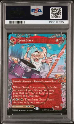 2025 MTG MARVEL'S SPIDER-MAN GHOST-SPIDER/GWEN STACY PSA 10 - Image 2