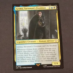 Grima, Saruman's Footman 57 MTG Commander: The Lord of the Rings Rare NM - Image 1
