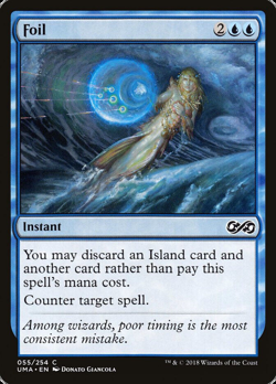 mtg magic foil blue instant ultimate masters ENGLISH evitement bleu ephemere - Image 1