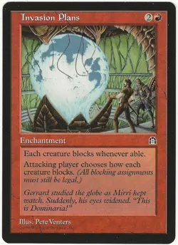 MTG Invasion Plans Stronghold Rare LP - Image 1