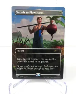Secret Lair x The Office Dwight's Destiny Swords to Plowshares NON FOIL - Image 1