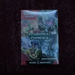 Pokemon TCG Scarlet & Violet Temporal Forces Booster Bundle (6 Packs) SEALED - Image 1