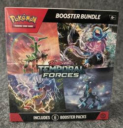 Pokemon TCG Scarlet & Violet Temporal Forces Booster Bundle, 6 Packs, SEALED - Image 1
