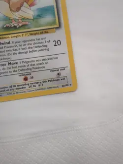 Pidgeotto 022/102 MP 1999 Base Set Rare Pokemon TCG Vintage - Image 4