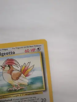 Pidgeotto 022/102 MP 1999 Base Set Rare Pokemon TCG Vintage - Image 5