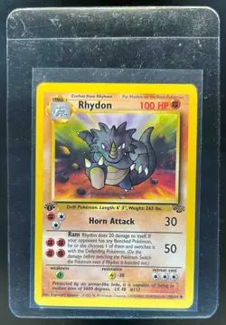 1999 Pokemon Jungle 1st Edition Rhydon #45/64 - Image 1