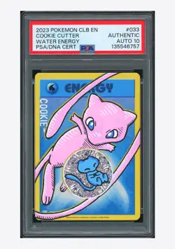 Pokemon PSA AUTH AUTO 10 Water Energy Cookie Cutter 2023 #033 CLB ENG - Image 1