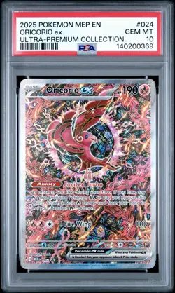 Pokemon TCG Oricorio EX UPC Special Illustration Rare Promo 024 PSA 10 - Image 1