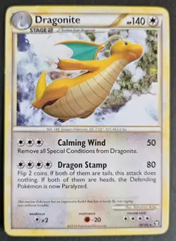 Dragonite 18/102 Triumphant Non Holo Rare Pokemon TCG MP - Image 1