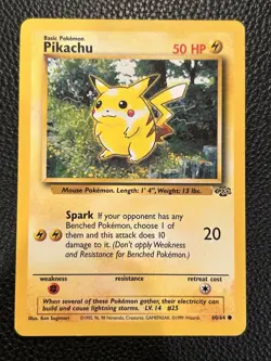 Pokemon WOTC VTG Pikachu 60/64 Jungle Regular Mint - Image 1