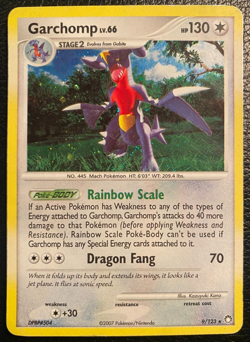 Pokemon TCG - Garchomp 9/123 - D&P Mysterious Treasures (2007) - Holo Rare - MP - Image 1