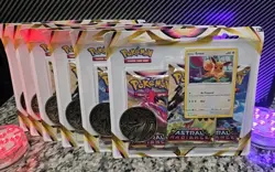 6x Astral Radiance Eevee 3 Pack Blister Factory Sealed Pokemon Sword Shield 🔥 - Image 3