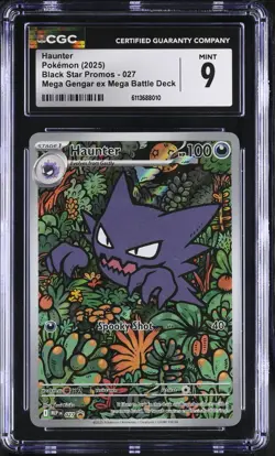 Pokemon 2025 Haunter 027 Mega Evolution Promo Mega Gengar ex Mega Battle Deck - Image 1