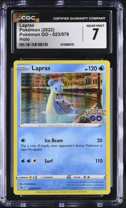 Pokemon 2022 Lapras 023/078 Pokemon GO Holo - Image 1