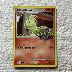 NINETALES 3/16 HOLO STAMP POKEMON RUMBLE LP POKEMON - Image 1