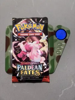 22.3g! HEAVY Paldean Fates Booster Pack Pokemon TCG - Mint - Tinkatink Art - Image 1