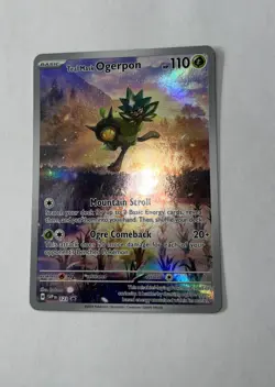Teal Mask Ogerpon #123 Scarlet & Violet Promo Full Art Near Mint Holo Pokemon - Image 1