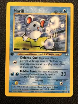Pokemon Neo Genesis 1st Edition Marill 66/111 - Image 1