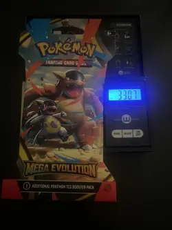 (VERY HEAVY) 33.07g Pokemon TCG Mega Evolution Sleeved Booster Pack (SEALED)✅ - Image 1