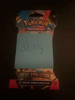 (VERY HEAVY) 33.07g Pokemon TCG Mega Evolution Sleeved Booster Pack (SEALED)✅ - Image 3