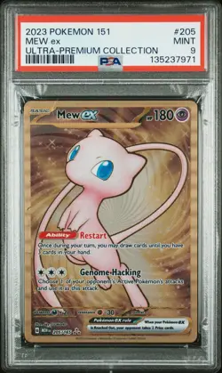 2023 POKEMON 151 ULTRA-PREMIUM COLLECTION #205 MEW EX PSA 9 - Image 1