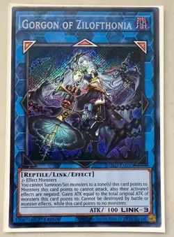 Gorgon of Zilofthonia DUAD-EN050 Secret Rare Duelist's Advance NM 1st Ed YUGIOH - Image 1