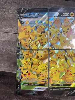 🔥 Pikachu V-Union [Set of 4] SWSH: Sword & Shield Promo Cards Holo NM 🔥 - Image 5