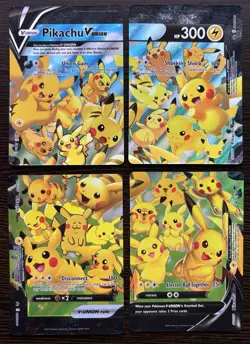 Pokemon Pikachu V-Union [Set of 4] SWSH: Sword & Shield 2021 Promo Cards Holo NM - Image 1