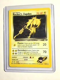 ROCKET’S ZAPDOS - 15/132 - Gym Challenge - Holo - Pokemon Card - EXC/NEAR MINT - Image 1