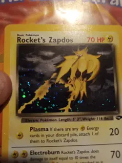 Rockets Zapdos Gym Challenge Holo Card 15/132 Pokemon TCG Vintage DMG/HP - Image 3