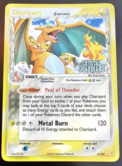 2006 Pokemon TCG Charizard Delta Species Holo Card from EX Crystal Guardians - Image 2