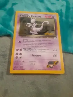 Pokemon English 2003 Rocket's Mewtwo Jumbo Oversized Winner Best Promo 8 Card - Image 4